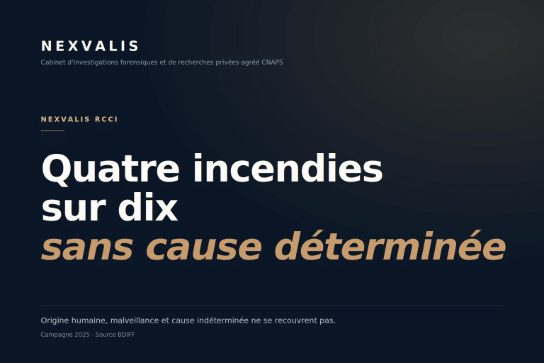 Incendie : origine humaine, volontaire ou indéterminée