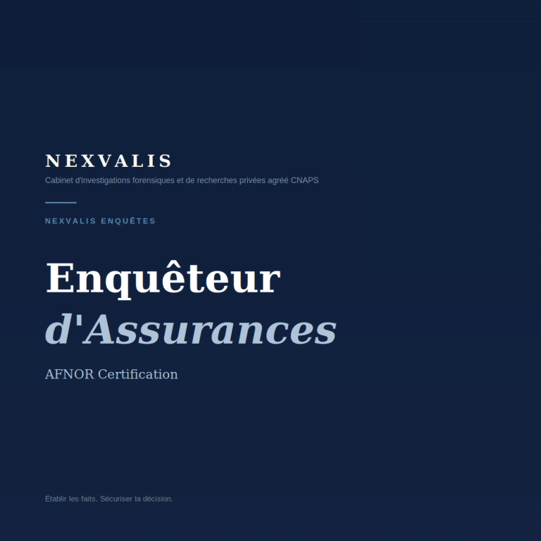 enqueteur d'assurances