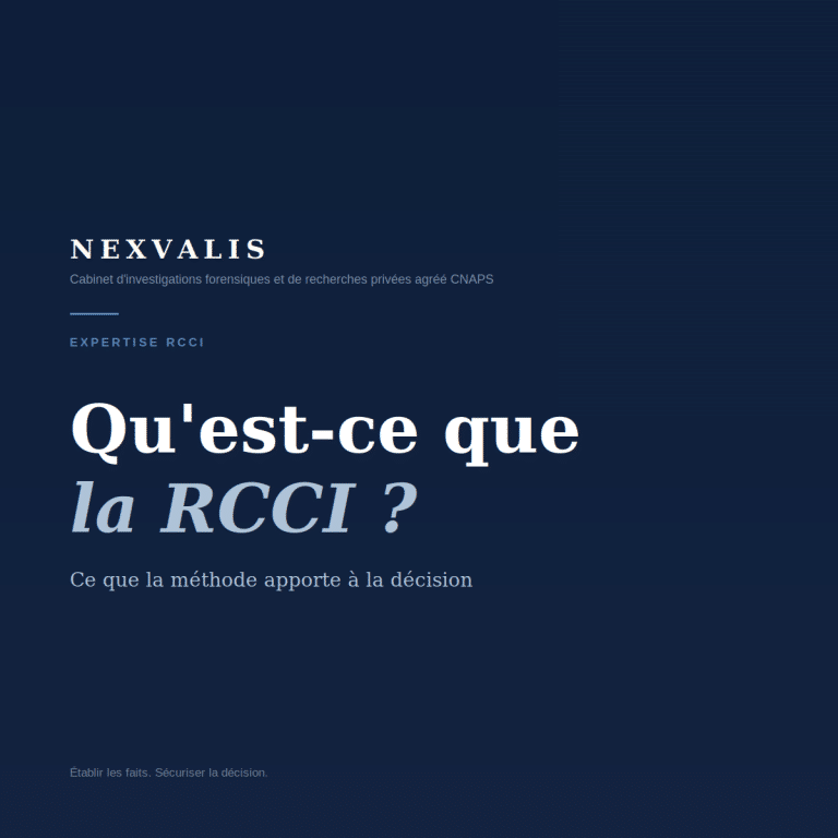 Expertise RCCI : qu&rsquo;est-ce que la recherche des causes d&rsquo;un incendie ?