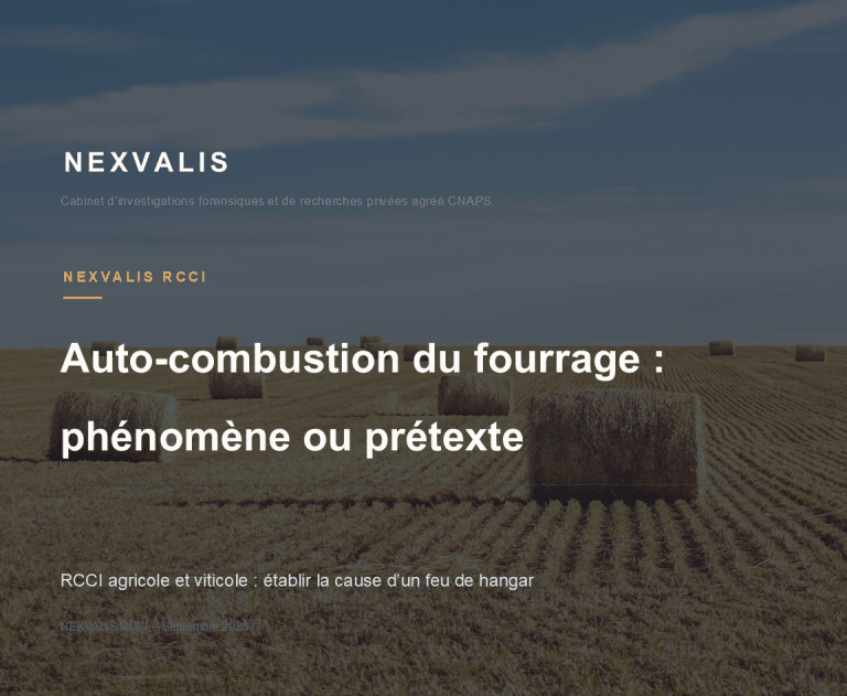 Sinistres agricoles et viticoles : &eacute;tablir la cause d&rsquo;un feu de hangar